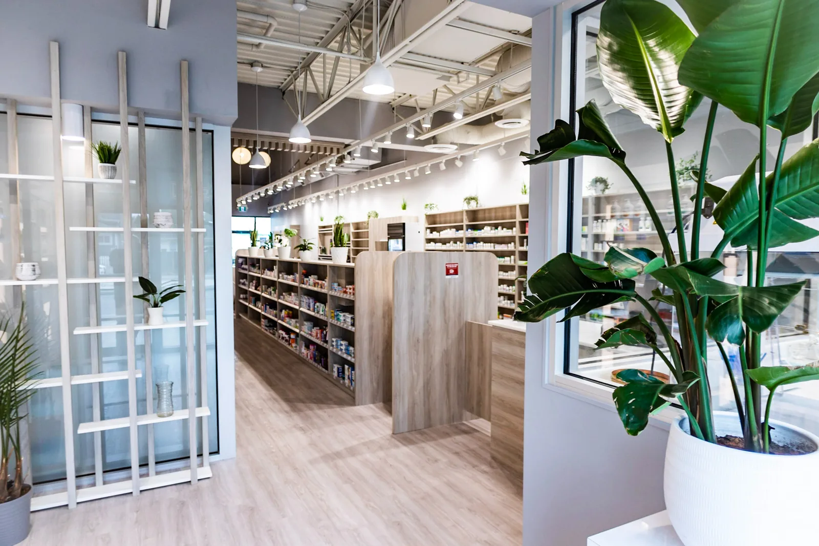 The pharmacy floor at Kiwi Pharmacy & Wellness in Kelowna